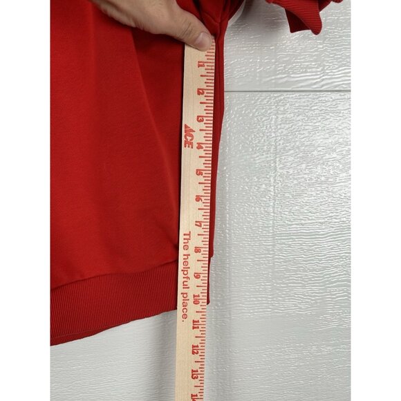 Anza Sports Sweatshirt Red White Black Xs Extra Small - Picture 16 of 16